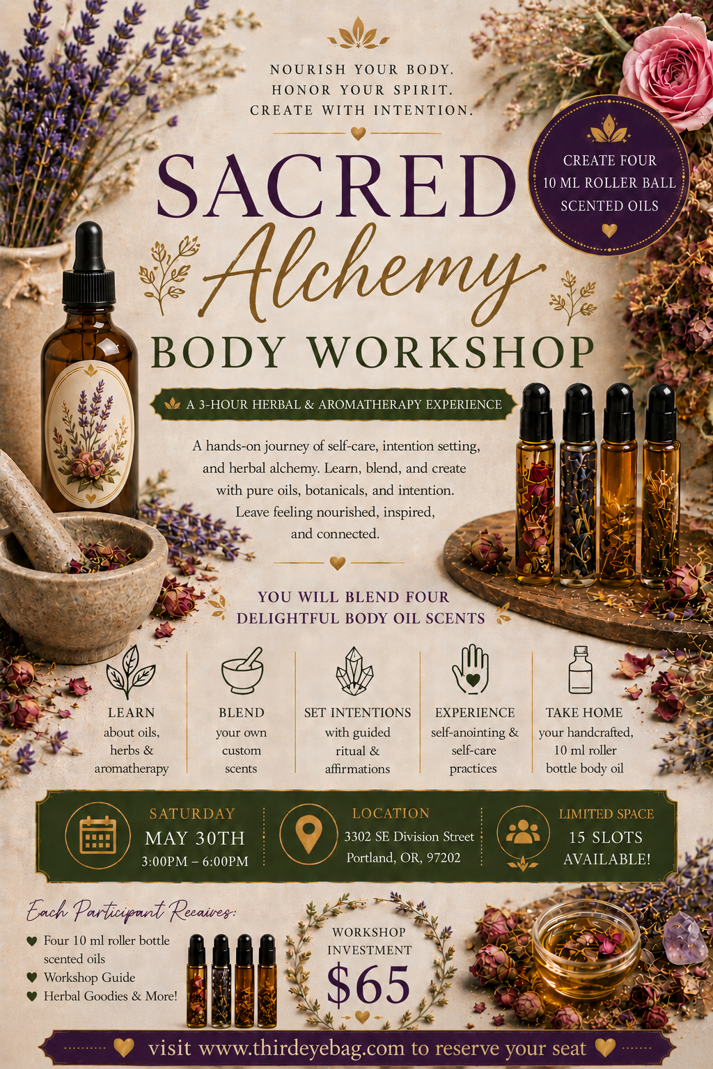 Sacred Body Oil Alchemy Workshop